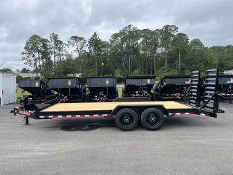 New EQ2016B TEXAS TRAILERS 6'11" X 20' EQUIPMENT TRAILER