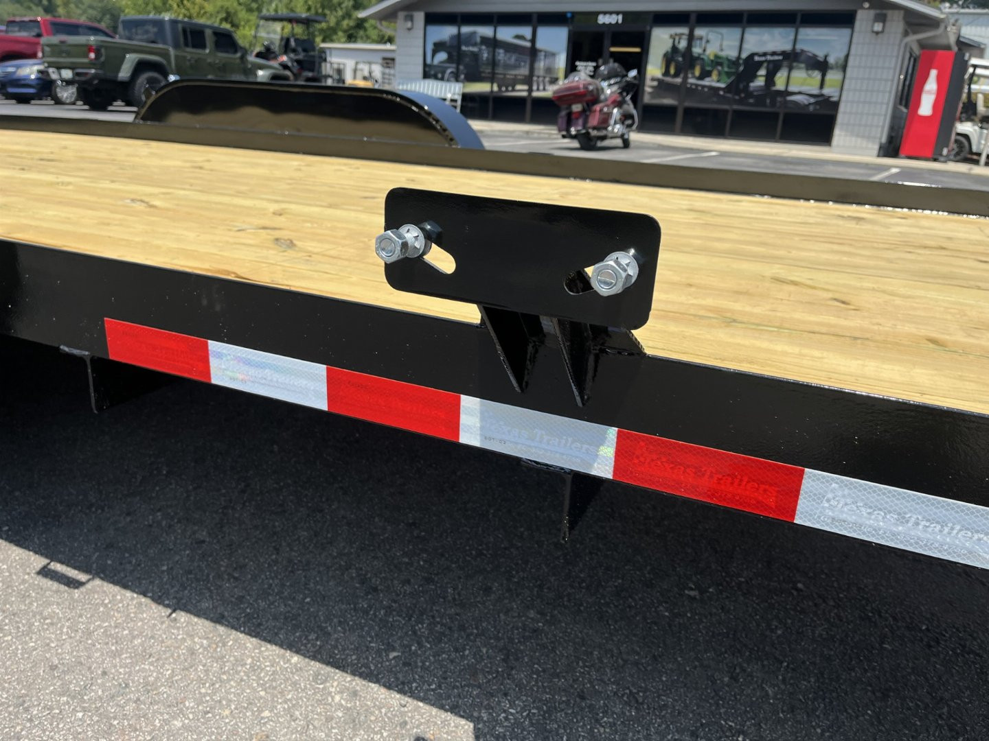 New CHE1860 TEXAS TRAILER 6'10" X 18' CAR HAULER W/ SLIDE UNDER RAMPS