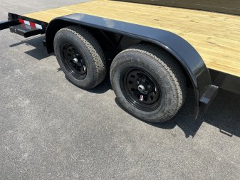 New CHE1860 TEXAS TRAILER 6'10" X 18' CAR HAULER W/ SLIDE UNDER RAMPS