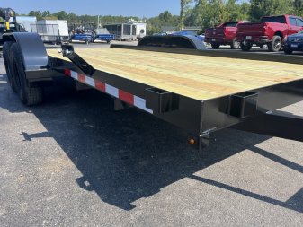 New CHE1660 TEXAS TRAILER 6'10" X 16' CAR HAULER W/ SLIDE UNDER RAMPS