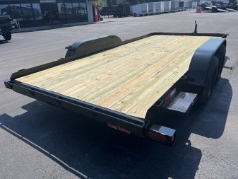 New CHE1660 TEXAS TRAILER 6'10" X 16' CAR HAULER W/ SLIDE UNDER RAMPS