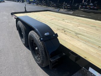 New CHE1660 TEXAS TRAILER 6'10" X 16' CAR HAULER W/ SLIDE UNDER RAMPS