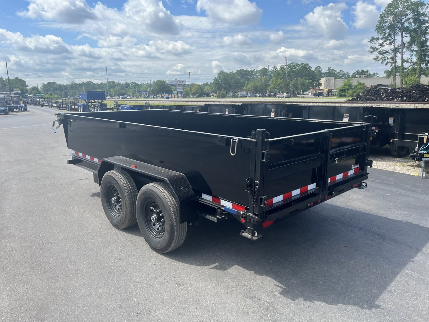 New 14LX-14C2A-BK BIG TEX 7' X 14' DUMP TRAILER W/ 2' SIDES
