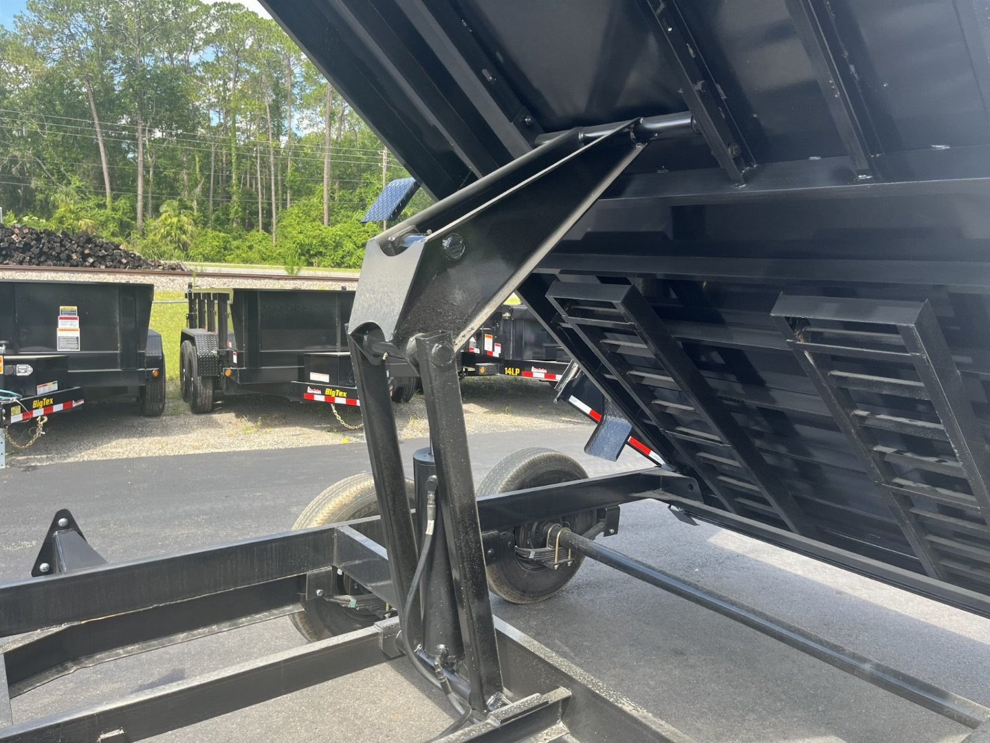 New 14LX-14C2A-BK BIG TEX 7' X 14' DUMP TRAILER W/ 2' SIDES
