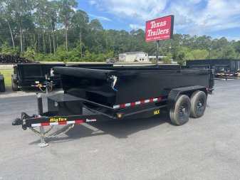 New 14LX-14C2A-BK BIG TEX 7' X 14' DUMP TRAILER W/ 2' SIDES