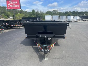 New 14LX-14C2A-BK BIG TEX 7' X 14' DUMP TRAILER W/ 2' SIDES