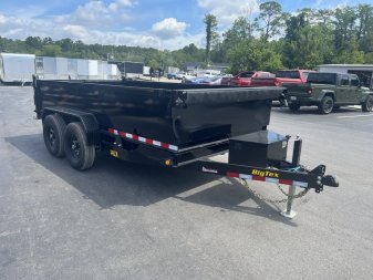 New 14LX-14C2A-BK BIG TEX 7' X 14' DUMP TRAILER W/ 2' SIDES
