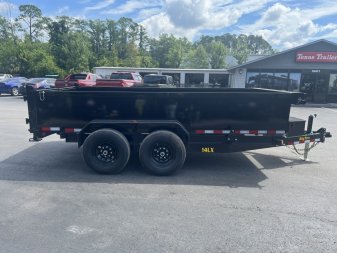 New 14LX-14C2A-BK BIG TEX 7' X 14' DUMP TRAILER W/ 2' SIDES