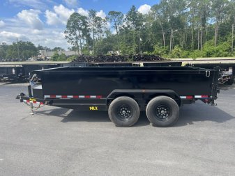 New 14LX-14C2A-BK BIG TEX 7' X 14' DUMP TRAILER W/ 2' SIDES