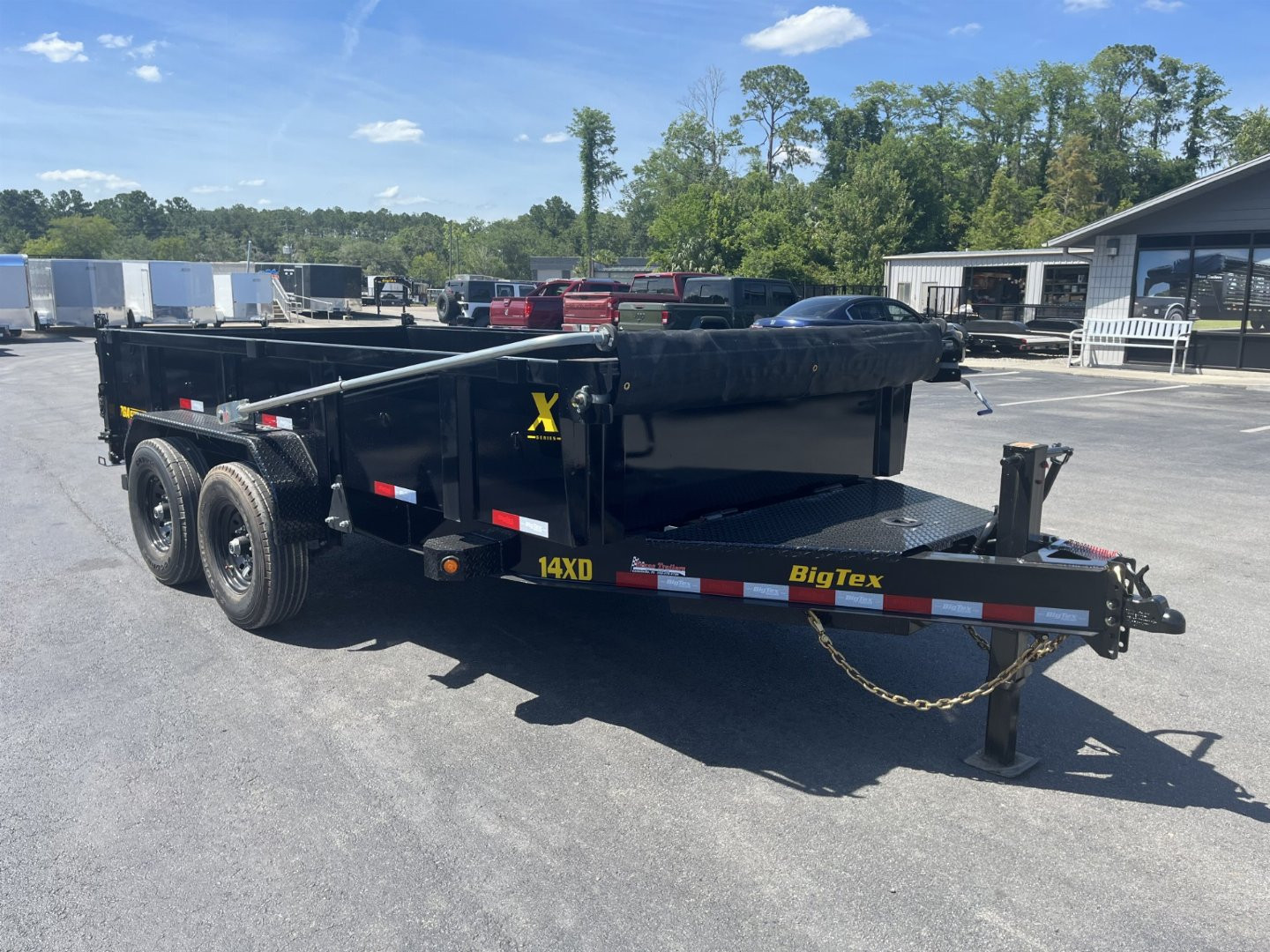 New 14XD-14C2A-BK BIG TEX 7' X 14' HEAVY DUTY DUMP TRAILER W/ 2' SIDES