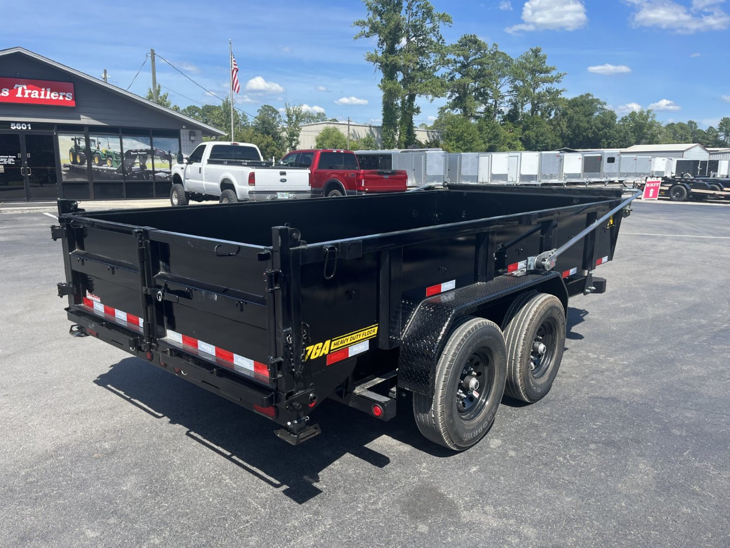New 14XD-14C2A-BK BIG TEX 7' X 14' HEAVY DUTY DUMP TRAILER W/ 2' SIDES