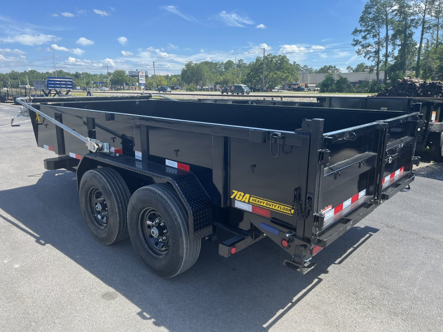 New 14XD-14C2A-BK BIG TEX 7' X 14' HEAVY DUTY DUMP TRAILER W/ 2' SIDES