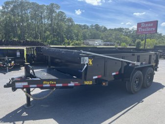 New 14XD-14C2A-BK BIG TEX 7' X 14' HEAVY DUTY DUMP TRAILER W/ 2' SIDES
