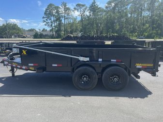 New 14XD-14C2A-BK BIG TEX 7' X 14' HEAVY DUTY DUMP TRAILER W/ 2' SIDES