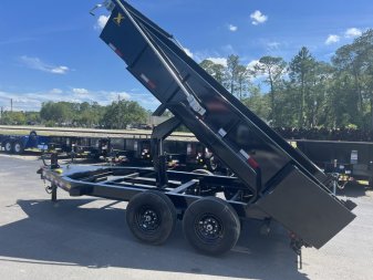 New 14XD-14C2A-BK BIG TEX 7' X 14' HEAVY DUTY DUMP TRAILER W/ 2' SIDES