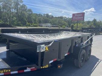 New 14XD-14C2A-BK BIG TEX 7' X 14' HEAVY DUTY DUMP TRAILER W/ 2' SIDES