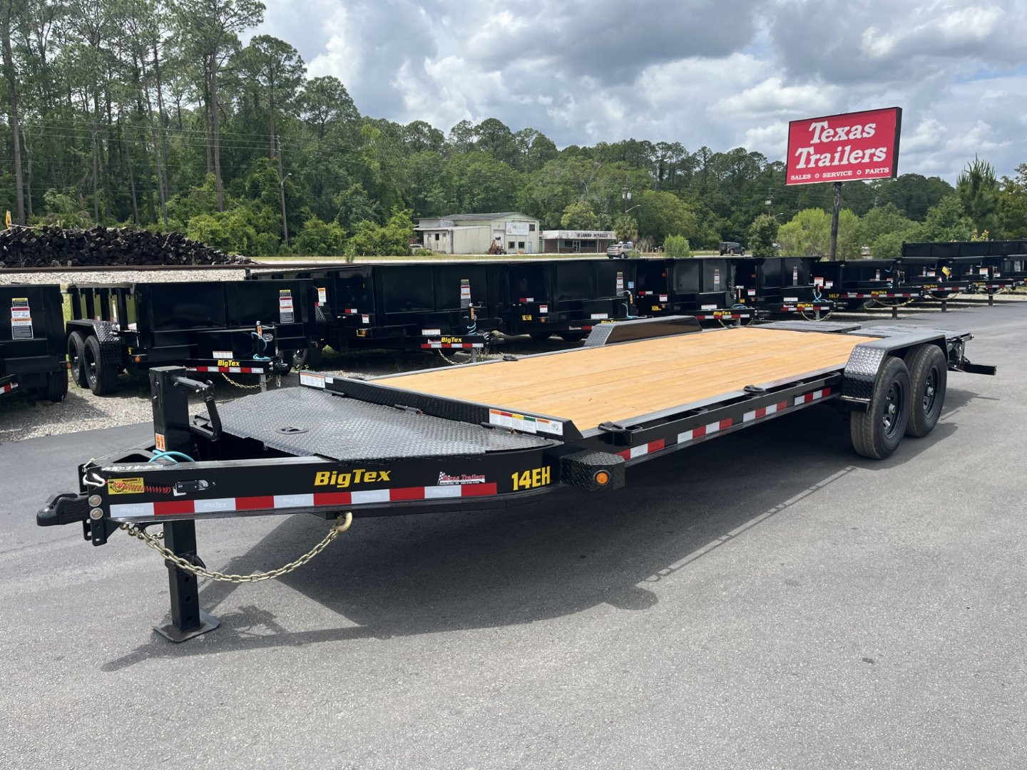 New 14EH-22D3A-MRBK BIG TEX 7' X 22' EQUIPMENT TRAILER