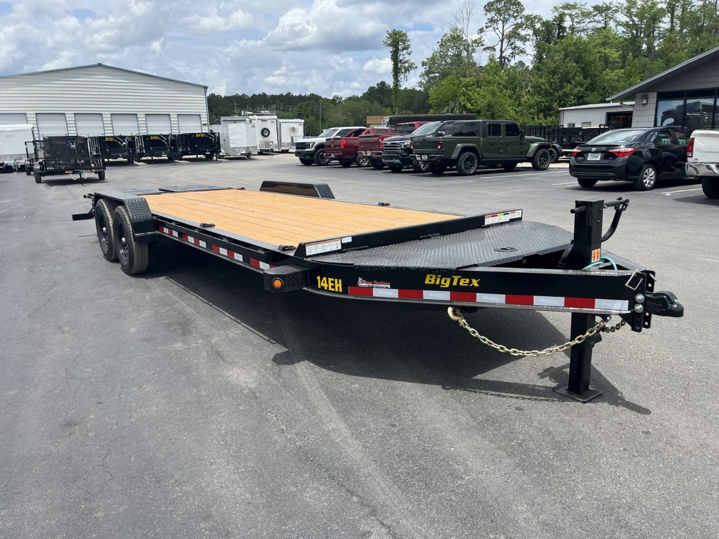 New 14EH-22D3A-MRBK BIG TEX 7' X 22' EQUIPMENT TRAILER