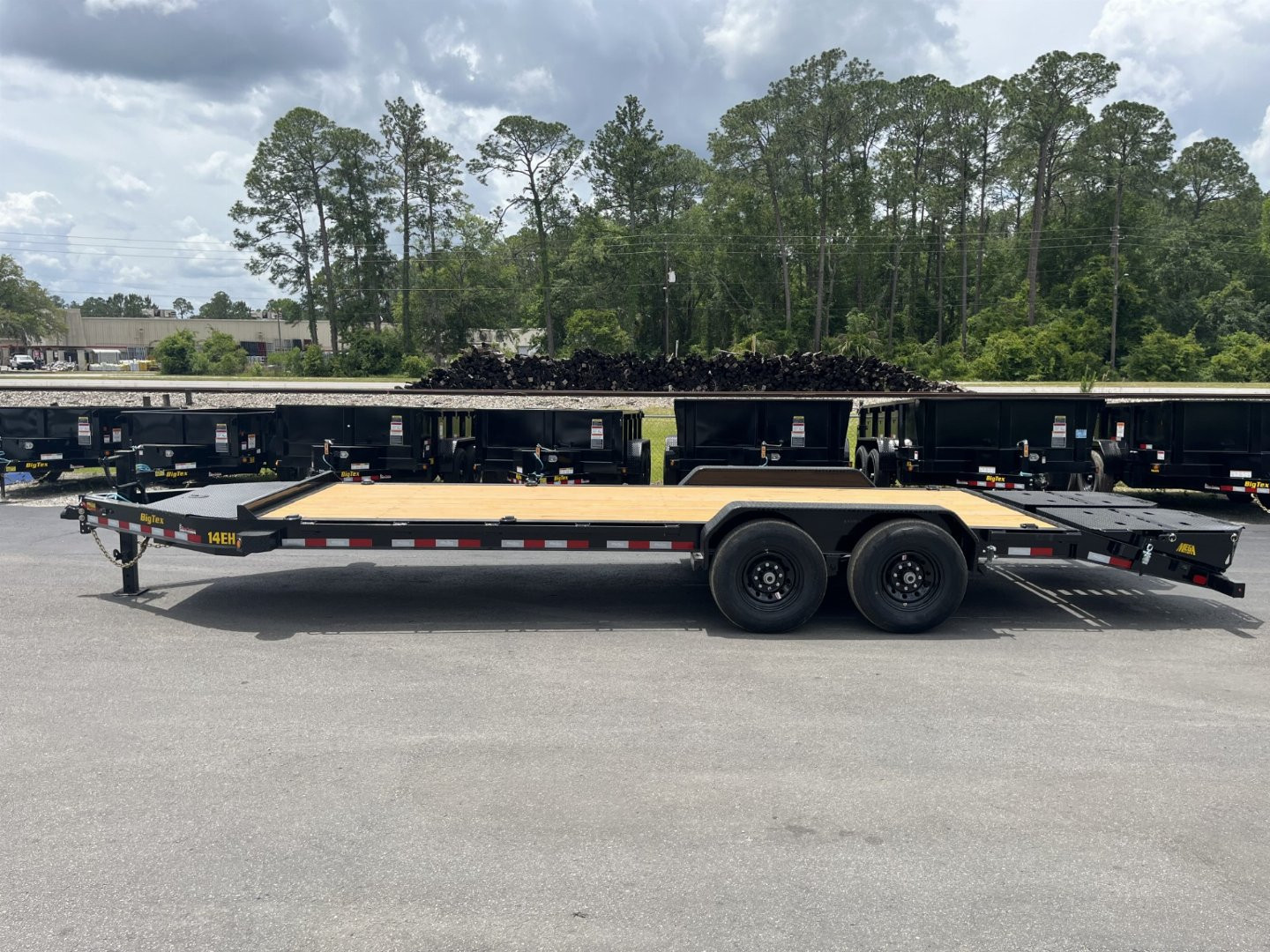 New 14EH-22D3A-MRBK BIG TEX 7' X 22' EQUIPMENT TRAILER