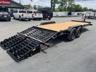 New 14EH-22D3A-MRBK BIG TEX 7' X 22' EQUIPMENT TRAILER