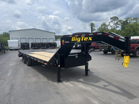 New 25GN-25D5A-MRBK BIG TEX 8.5' X 25' FLATBED TRAILER W/ UPGRADED TIRES