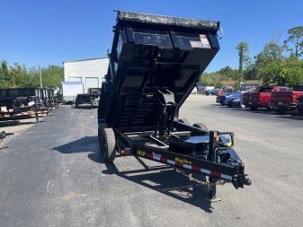 New 14LP-12BK6SIRPD BIG TEX 7' X 12' DUMP TRAILER W/ TARP & COMBO REAR GATE W/ 6' SLIDE IN RAMPS