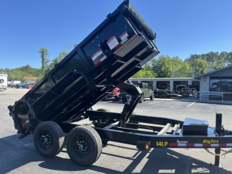 New 14LP-12BK6SIRPD BIG TEX 7' X 12' DUMP TRAILER W/ TARP & COMBO REAR GATE W/ 6' SLIDE IN RAMPS