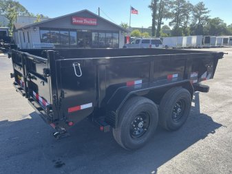 New 14LP-12BK6SIRPD BIG TEX 7' X 12' DUMP TRAILER W/ TARP & COMBO REAR GATE W/ 6' SLIDE IN RAMPS