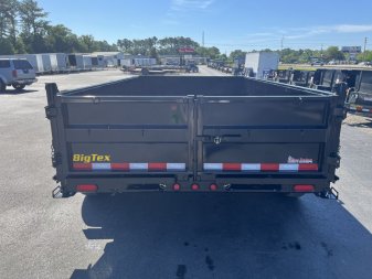New 14LP-12BK6SIRPD BIG TEX 7' X 12' DUMP TRAILER W/ TARP & COMBO REAR GATE W/ 6' SLIDE IN RAMPS