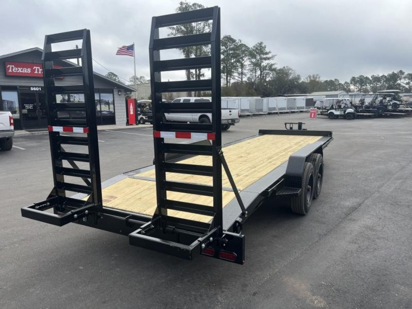 New EQ2320B TEXAS TRAILERS 6'10" X 23' 23,000# EQUIPMENT TRAILER