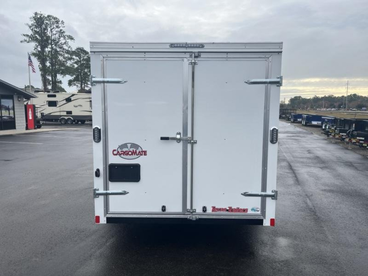 New GANS716TA2 CARGO MATE 7' X 16' ENCLOSED CARGO TRAILER W/ DOUBLE REAR DOORS & SIDE DOOR