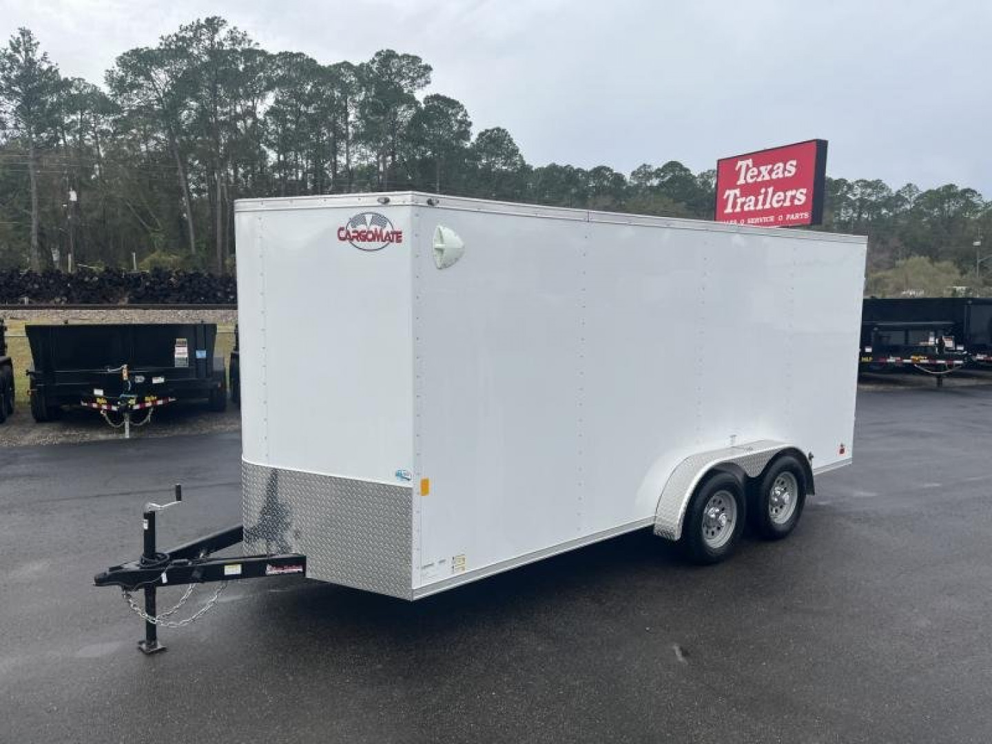 New GANS716TA2 CARGO MATE 7' X 16' ENCLOSED CARGO TRAILER W/ DOUBLE REAR DOORS & SIDE DOOR