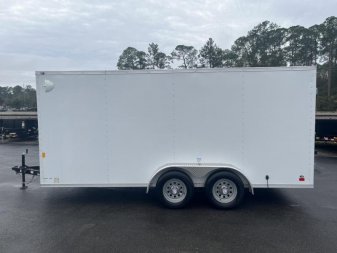 New GANS716TA2 CARGO MATE 7' X 16' ENCLOSED CARGO TRAILER W/ DOUBLE REAR DOORS & SIDE DOOR