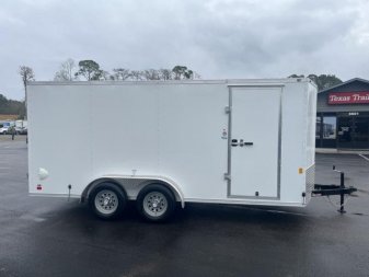 New GANS716TA2 CARGO MATE 7' X 16' ENCLOSED CARGO TRAILER W/ DOUBLE REAR DOORS & SIDE DOOR