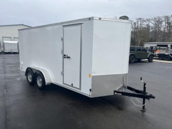 New GANS716TA2 CARGO MATE 7' X 16' ENCLOSED CARGO TRAILER W/ DOUBLE REAR DOORS & SIDE DOOR