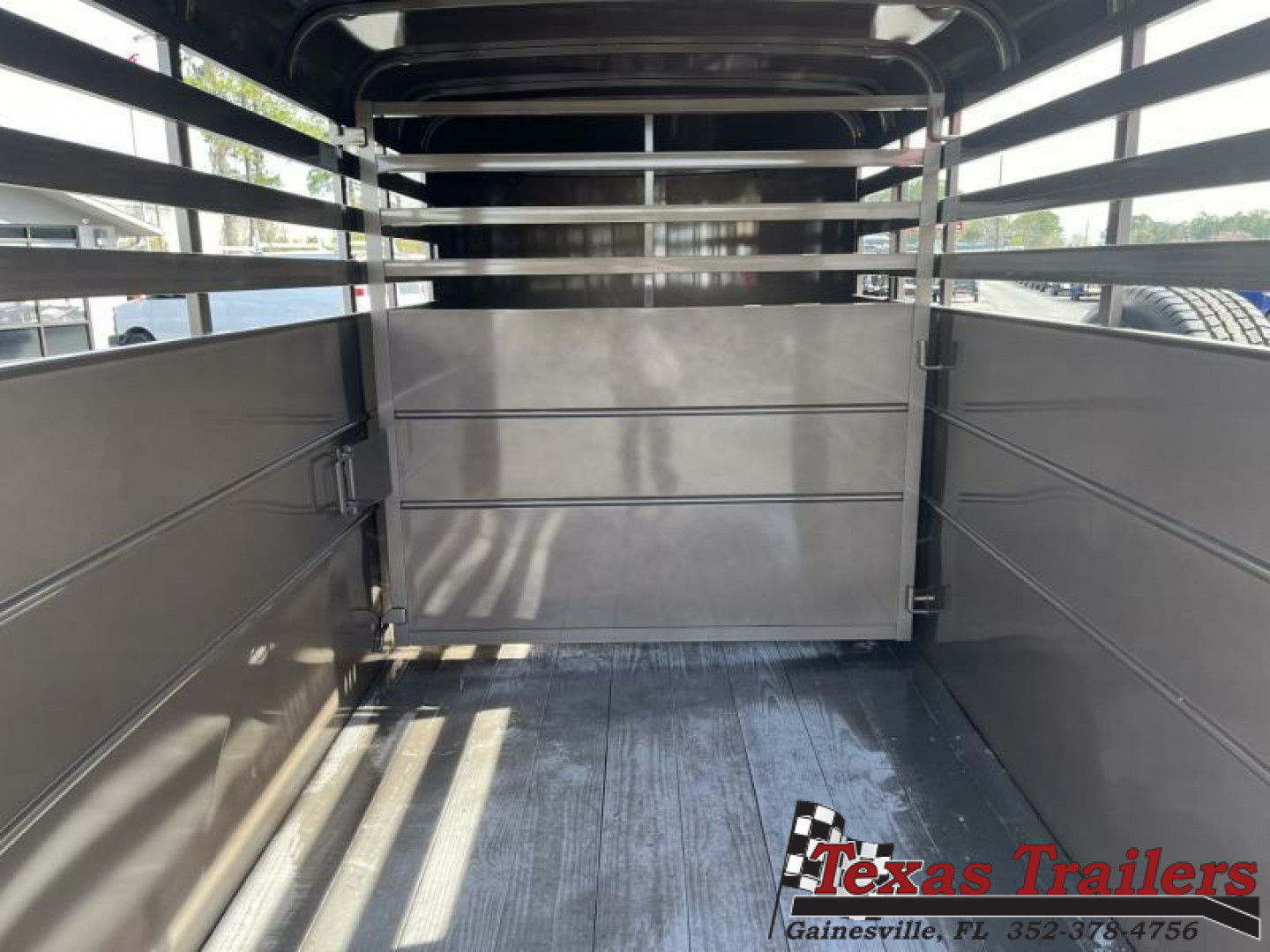 New 500ES-14 DELTA 6' X 14' X 6'6" TALL ECONOMY LIVESTOCK TRAILER