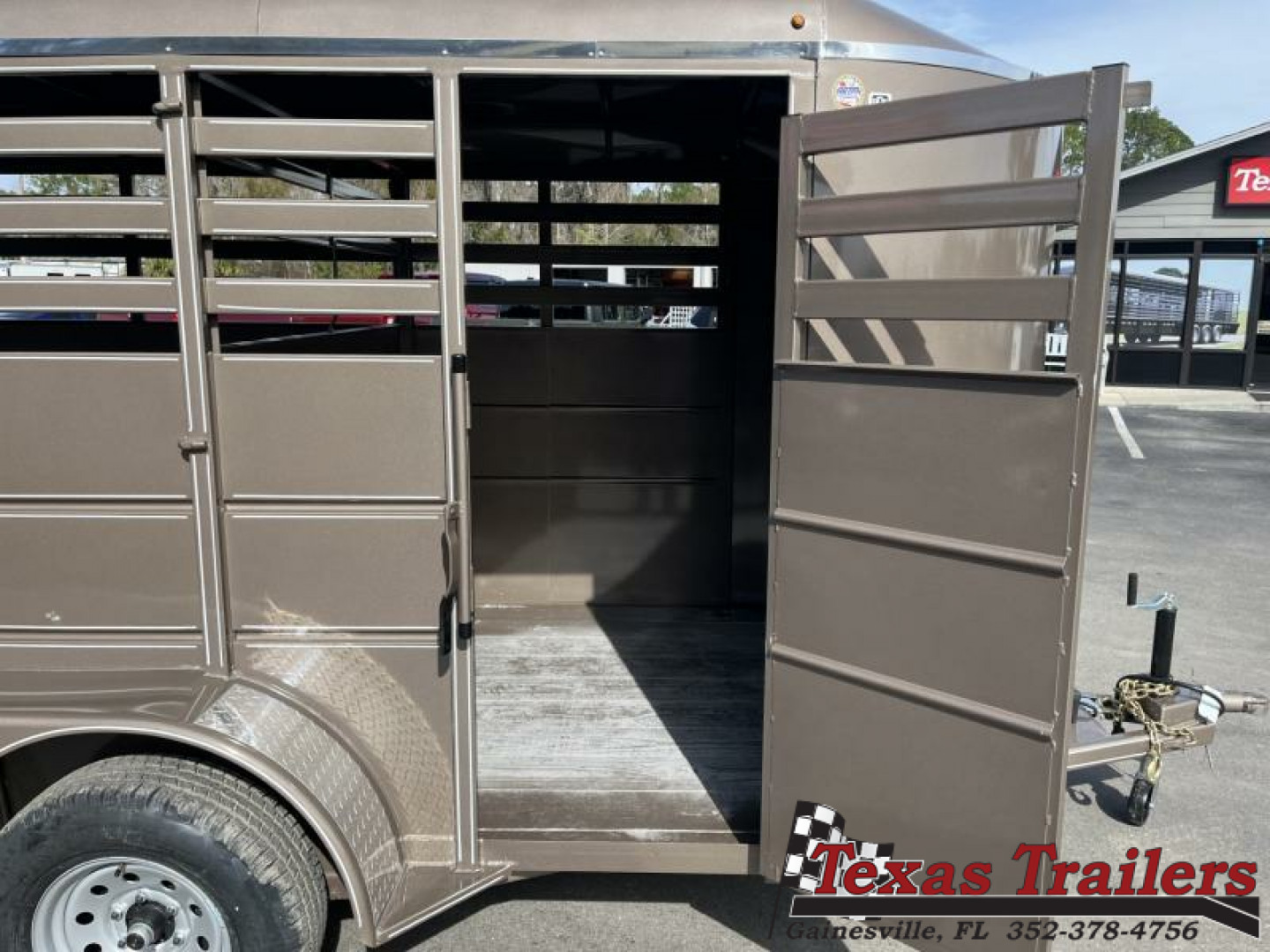 New 500ES-14 DELTA 6' X 14' X 6'6" TALL ECONOMY LIVESTOCK TRAILER