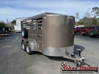 New 500ES-14 DELTA 6' X 14' X 6'6  TALL ECONOMY LIVESTOCK TRAILER