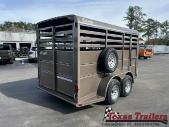 New 500ES-14 DELTA 6' X 14' X 6'6" TALL ECONOMY LIVESTOCK TRAILER