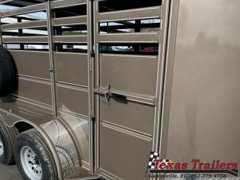 New 500ES-14 DELTA 6' X 14' X 6'6" TALL ECONOMY LIVESTOCK TRAILER
