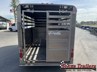 New 500ES-14 DELTA 6' X 14' X 6'6" TALL ECONOMY LIVESTOCK TRAILER