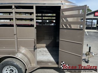 New 500ES-14 DELTA 6' X 14' X 6'6" TALL ECONOMY LIVESTOCK TRAILER