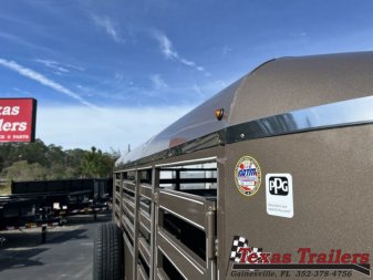 New 500ES-14 DELTA 6' X 14' X 6'6" TALL ECONOMY LIVESTOCK TRAILER