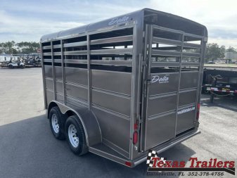 New 500ES-14 DELTA 6' X 14' X 6'6" TALL ECONOMY LIVESTOCK TRAILER