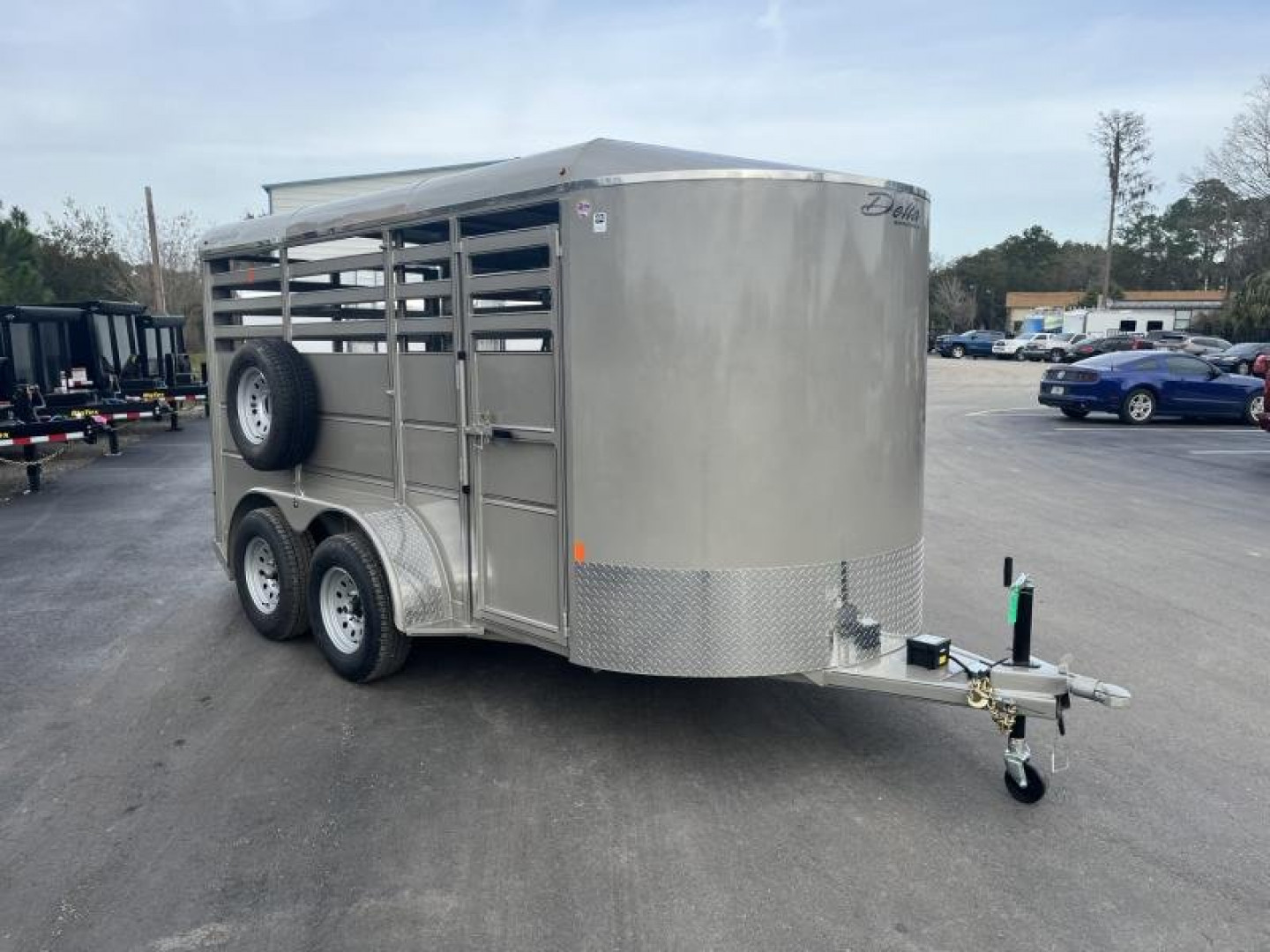 New 500ES-14 DELTA 6' X 14' X 6'6" TALL ECONOMY LIVESTOCK TRAILER
