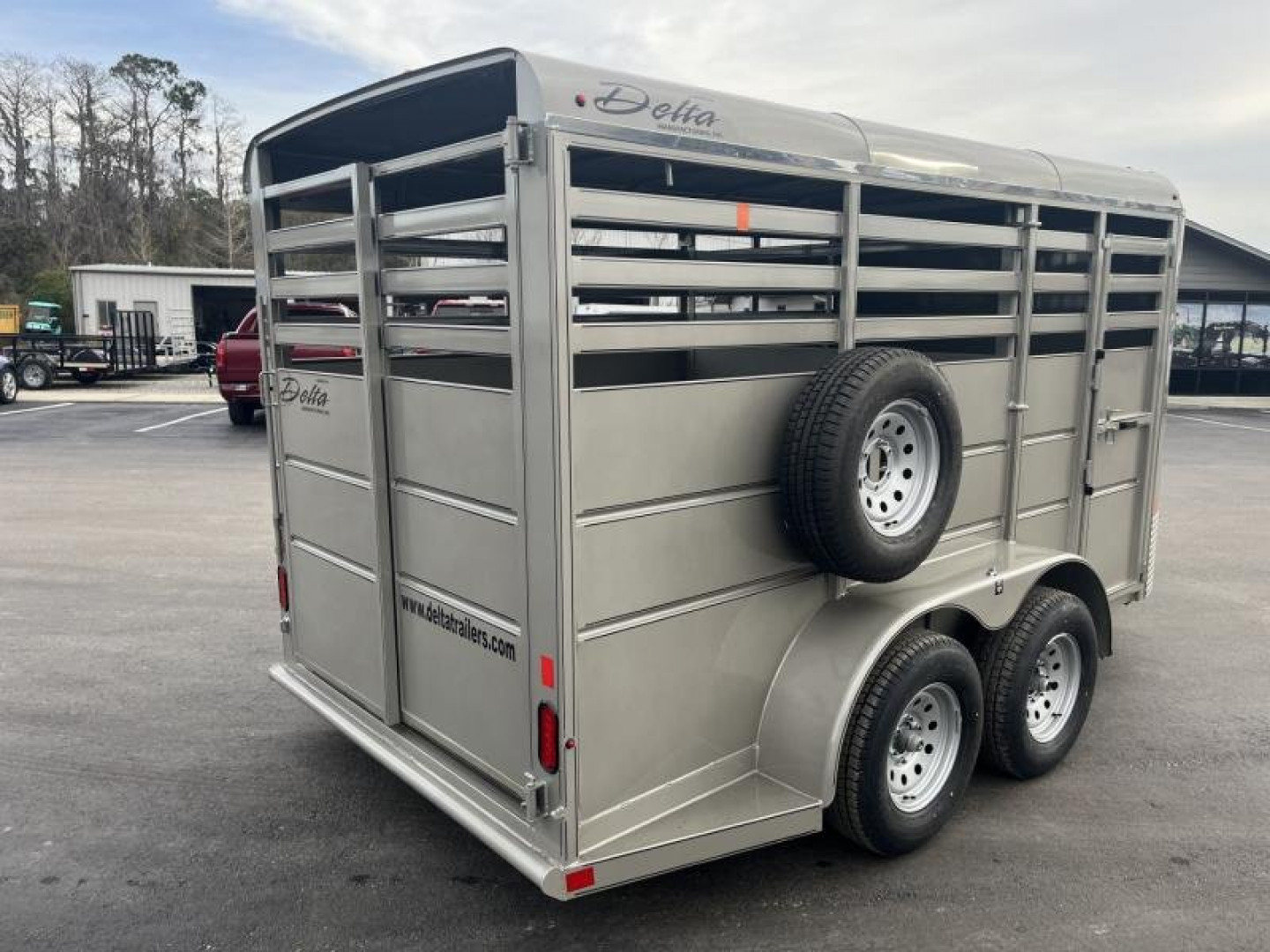New 500ES-14 DELTA 6' X 14' X 6'6" TALL ECONOMY LIVESTOCK TRAILER