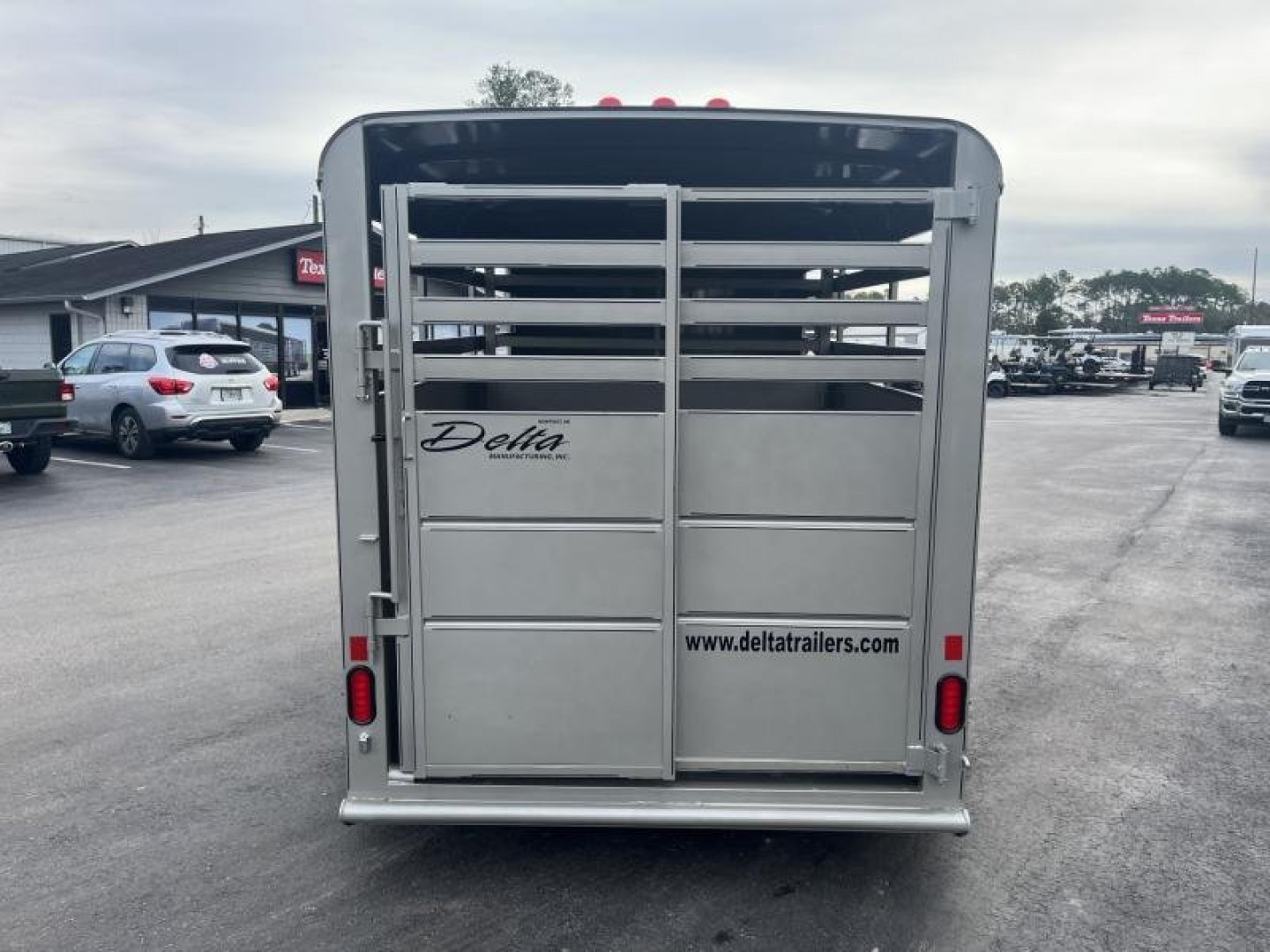 New 500ES-14 DELTA 6' X 14' X 6'6" TALL ECONOMY LIVESTOCK TRAILER