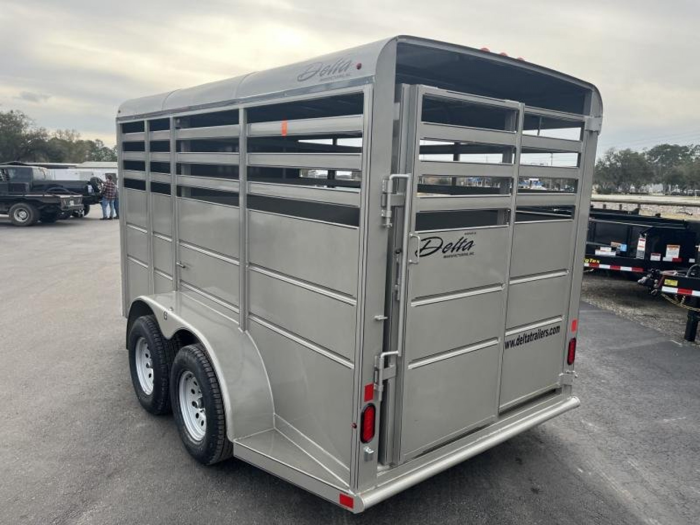 New 500ES-14 DELTA 6' X 14' X 6'6" TALL ECONOMY LIVESTOCK TRAILER