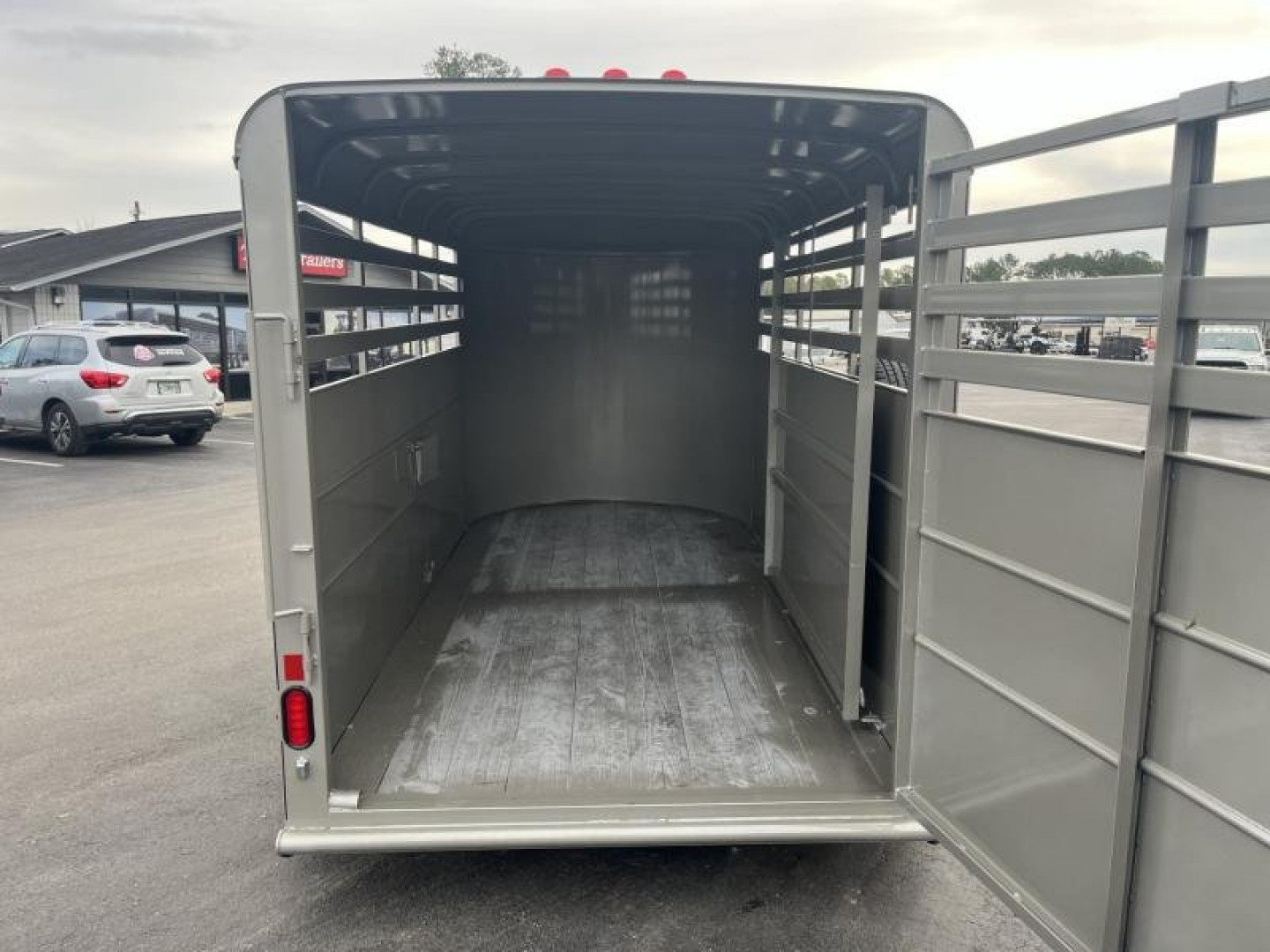 New 500ES-14 DELTA 6' X 14' X 6'6" TALL ECONOMY LIVESTOCK TRAILER