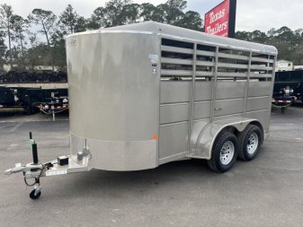New 500ES-14 DELTA 6' X 14' X 6'6" TALL ECONOMY LIVESTOCK TRAILER